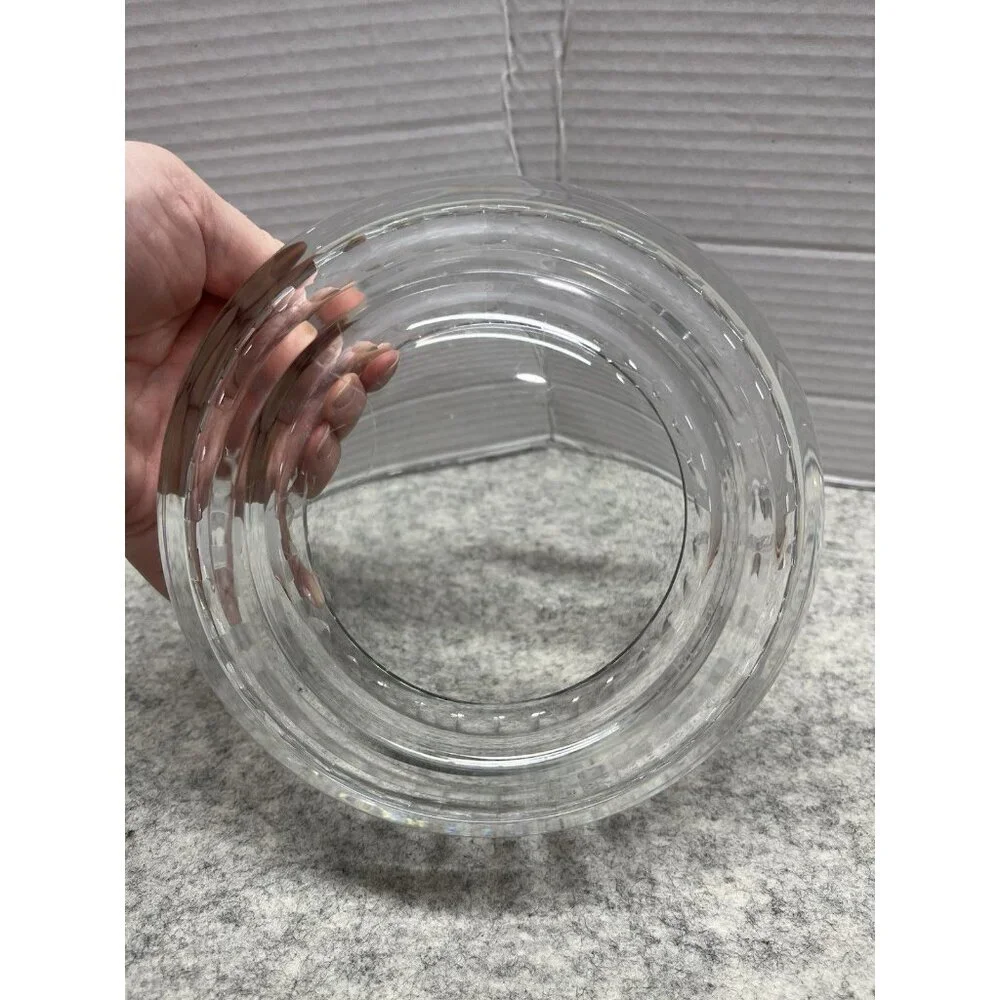 PV08545 Vintage Sven Palmquist Orrefors Crystal #4066 Bowl LEGEND LEAVES